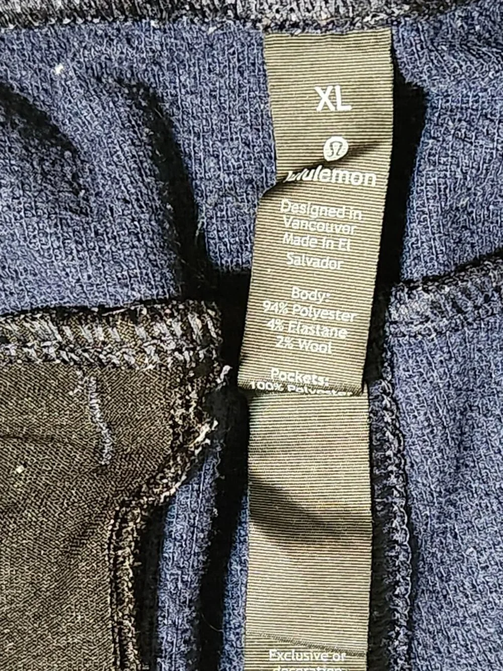 Lululemon Men's XL Blue Technical Athletic Pants Drawstring Stretch Performance